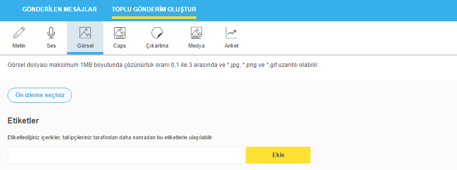 Message Gönderimi