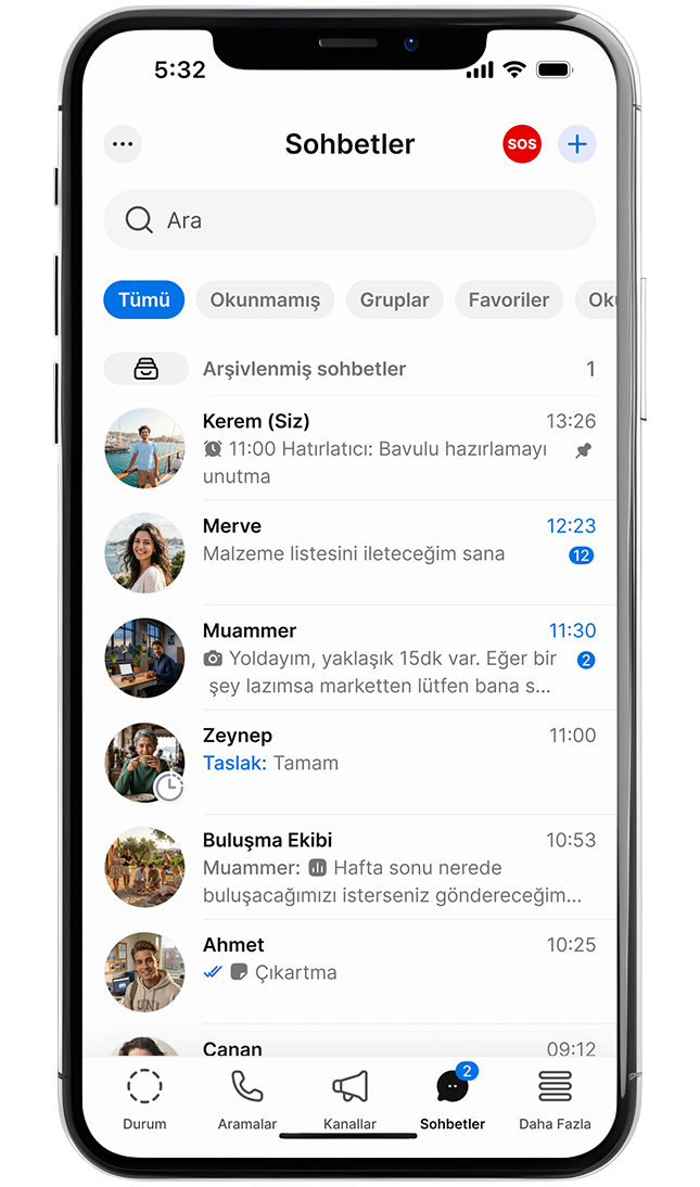 BiP mobil uygulaması